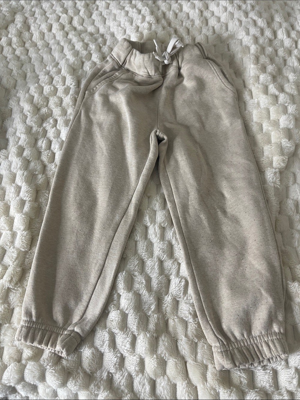 Old Navy Light Beige Kids Jogger Sweatpants